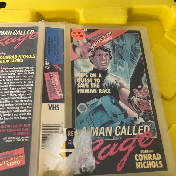 A Man Called Rage VHS Rare Sybil Danning Adventure Video CUT BOX FORMER RENTAL - Picture 2 of 5